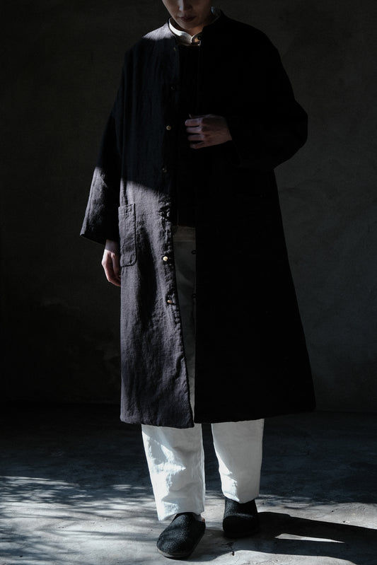 edoa Chinese Chesongsam Linen Padding Coat