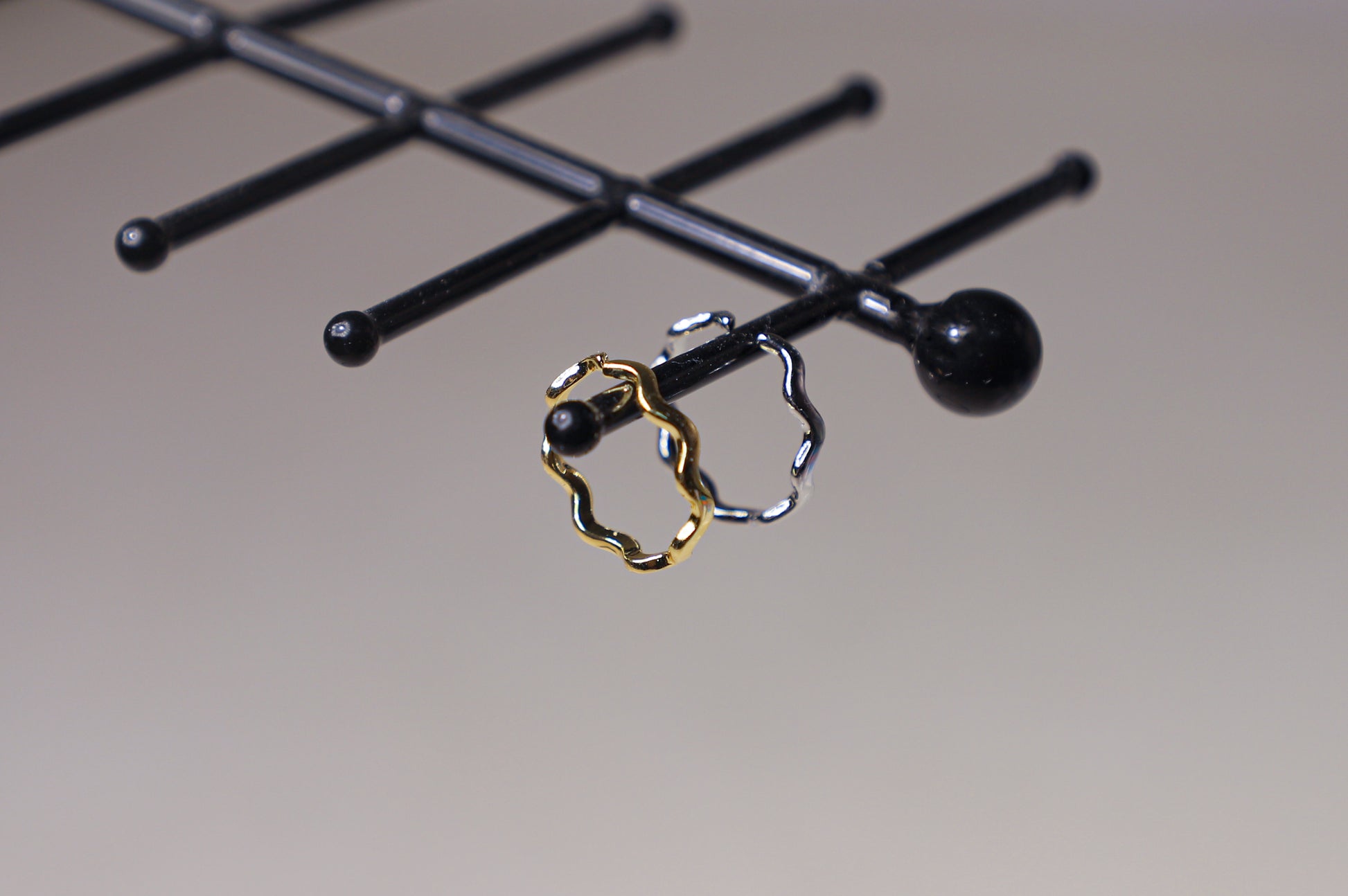 edoa Minimalist Flow Wave Adjustable Ring