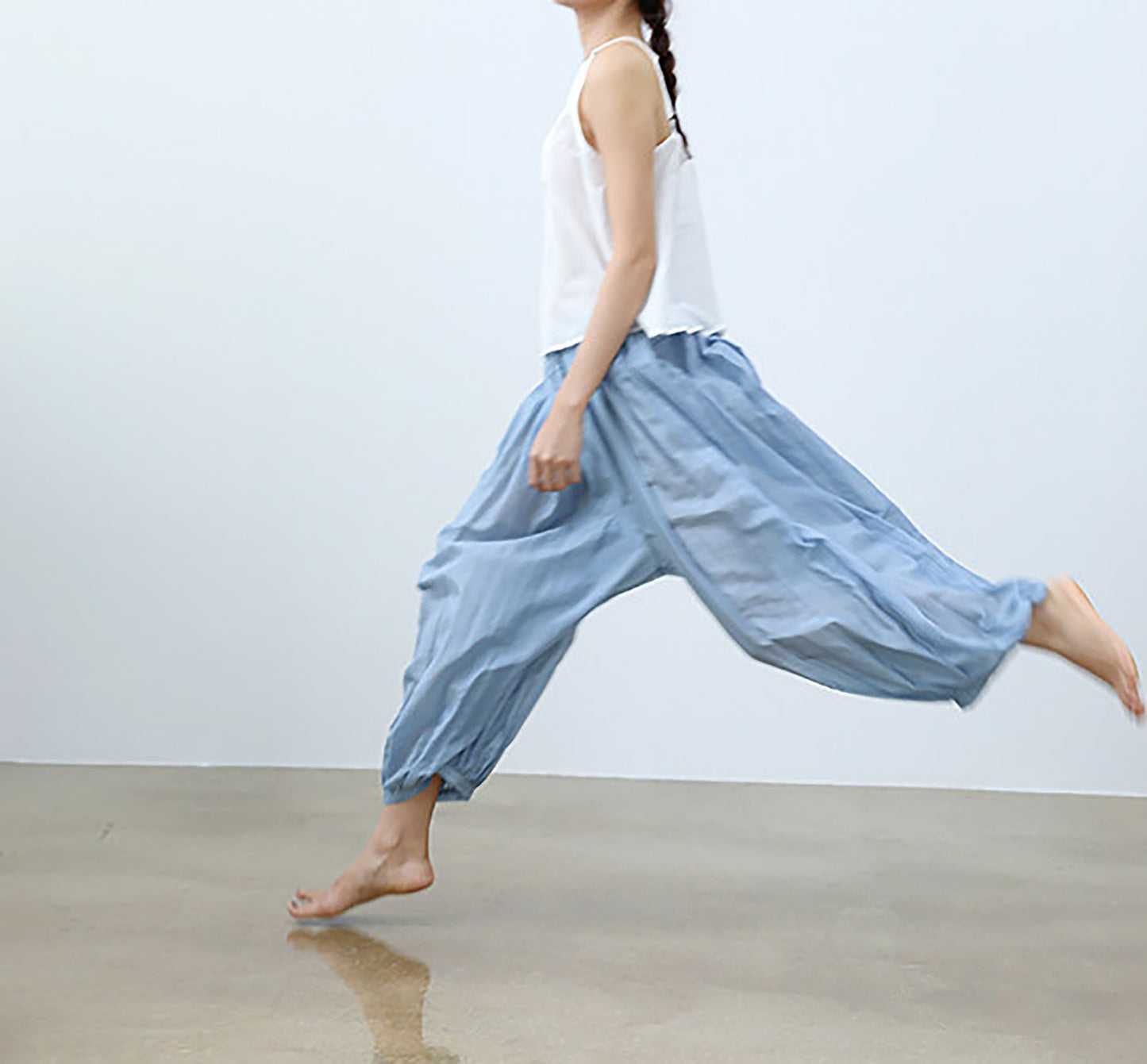 edoa Cotton Silk blend Yoga Lantern Pants