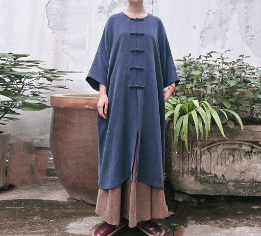 Heavy Weight Silk Charmeuse Chinese Coat co0213 N214