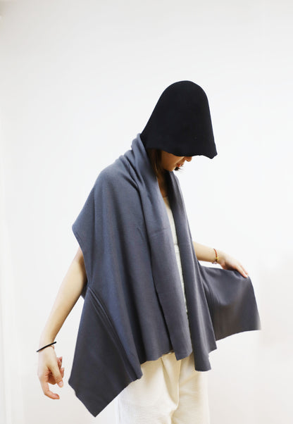 edoa Knit Wool Scarf Vest