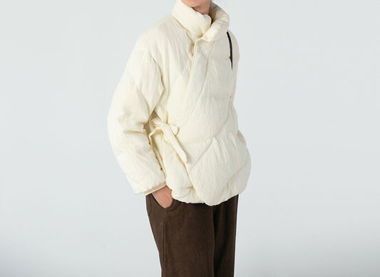 edoa Linen Goose Down Coat