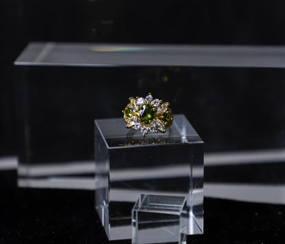 edoa edoa Vintage French Chic Peridot Ring
