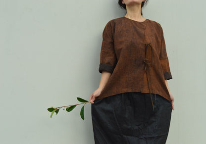 edoa Cracked Mud Silk Summer Jacket