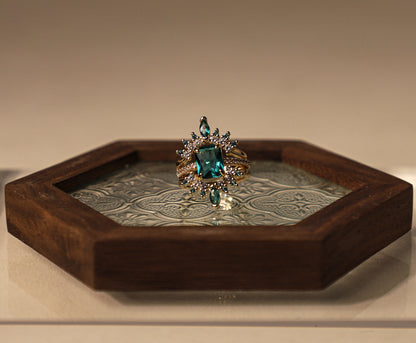 edoa Modern Art Deco Stack Geometric Nest Ring