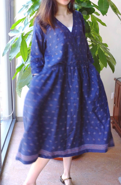 edoa Printed Linen Smock Dress 