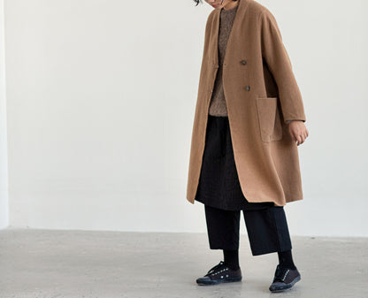 edoa Double Faced Wool Coat 