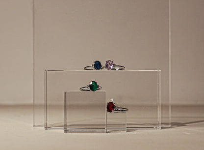 edoa Minimalist Gallery Aesthetic Oval Ring