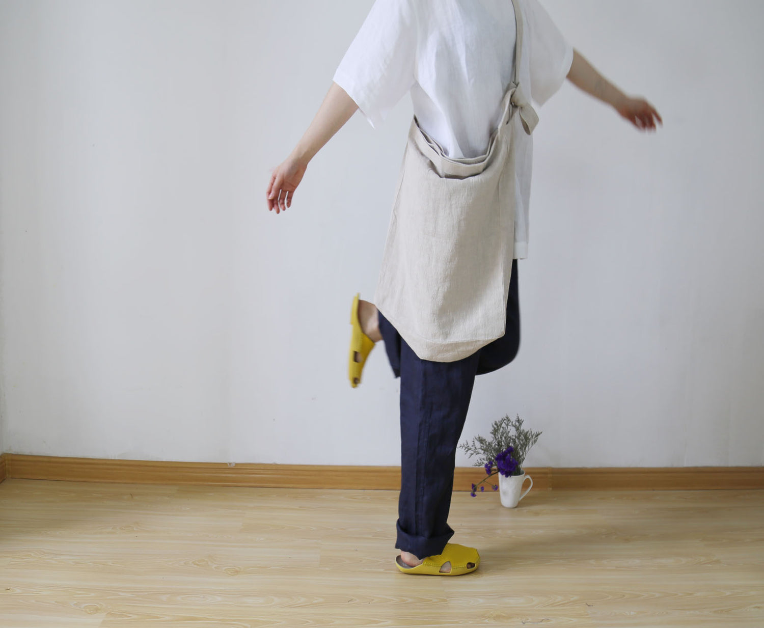 edoa Linen Cotton Blend 2 way Bag