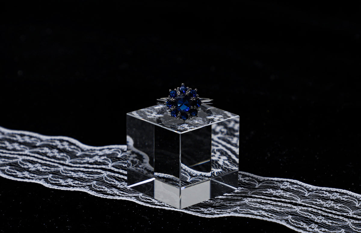 edoa Royal Sunflower Sapphire Ring