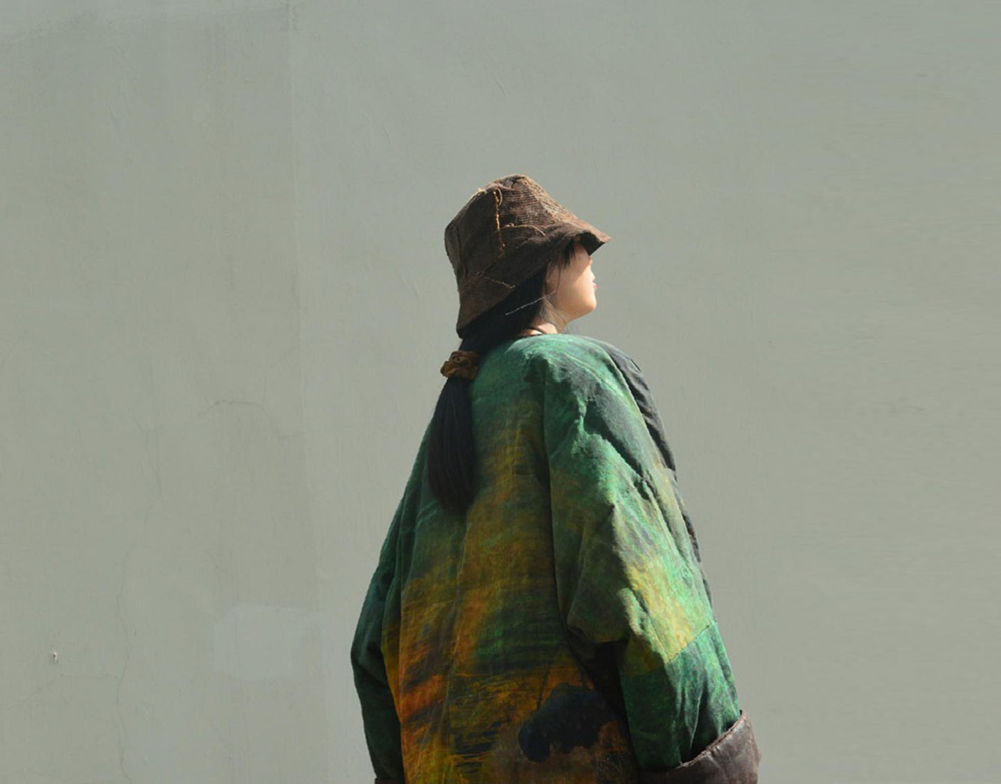 edoa Mud Silk Spin Goose Down Coat
