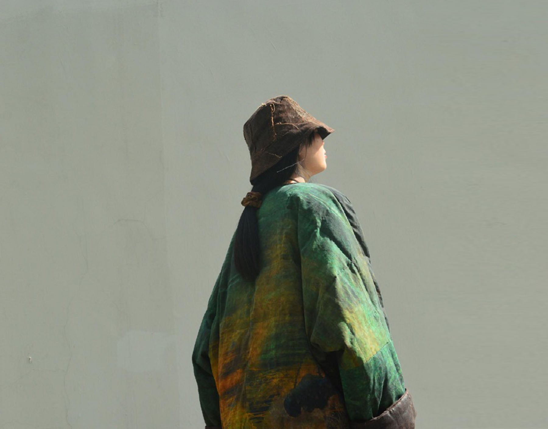 edoa Mud Silk Spin Goose Down Coat