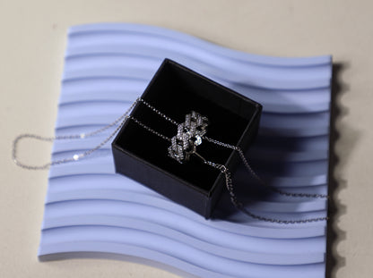 edoa Minimalist Cuba Link Pave Diamond Ring
