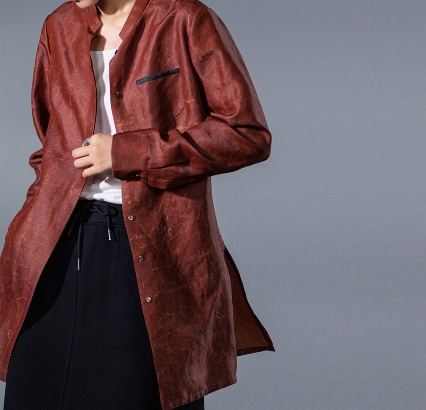 edoa Mud Silk Button-down Shirt