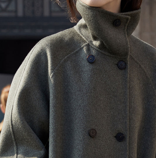 edoa Double Faced Wool Double-breasted Coat