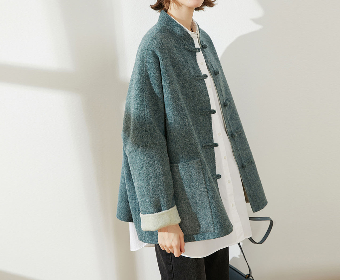 edoa Oversized Double-faced Wool Tang Suit