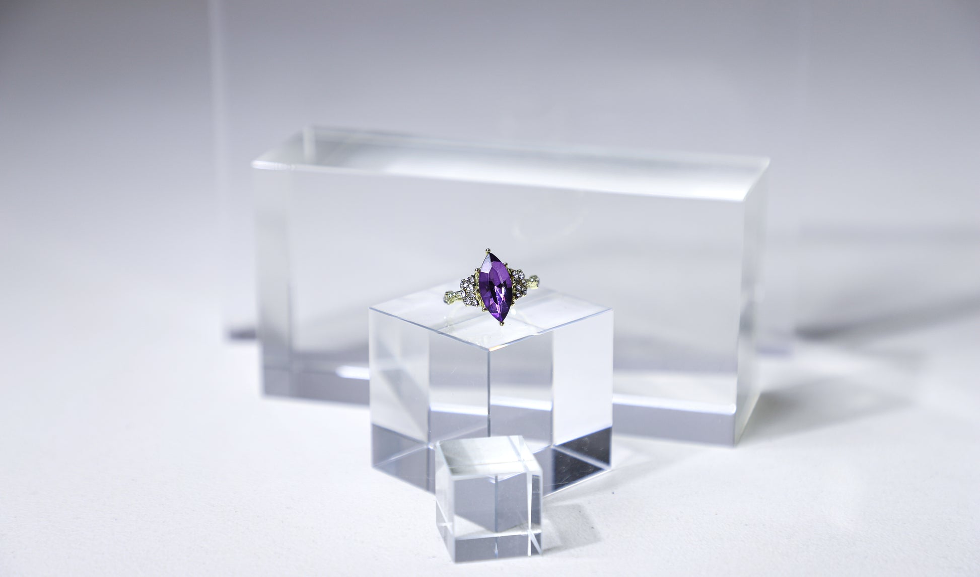 edoa Marquise Amethyst Forest Ring