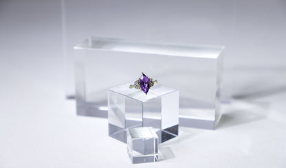 edoa Marquise Amethyst Forest Ring