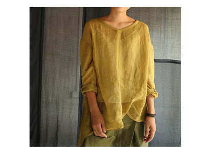 edoa High Counted Ramie Tunic