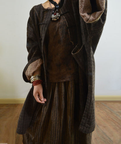 Mud Tussah Silk Jacquard Chinese Jacket ja0063 A631