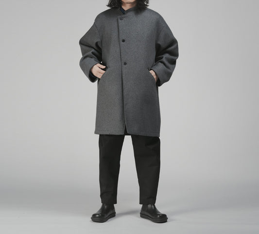 edoa Winter Asymmetric Wool Coat