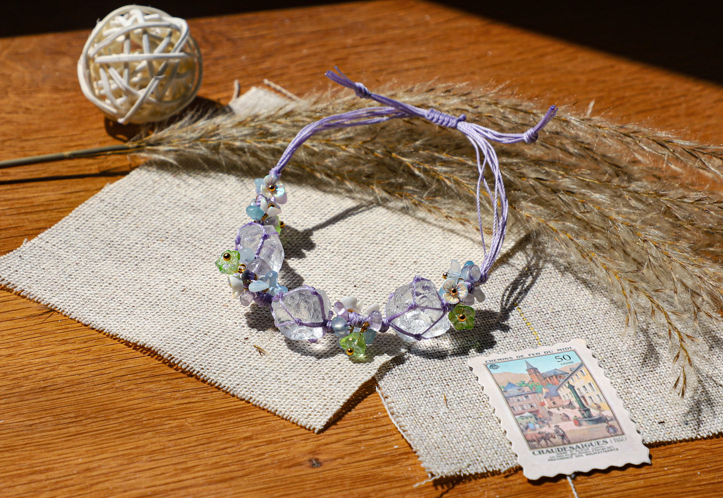 edoa Handmade Endless Summer Amethyst Bracelet