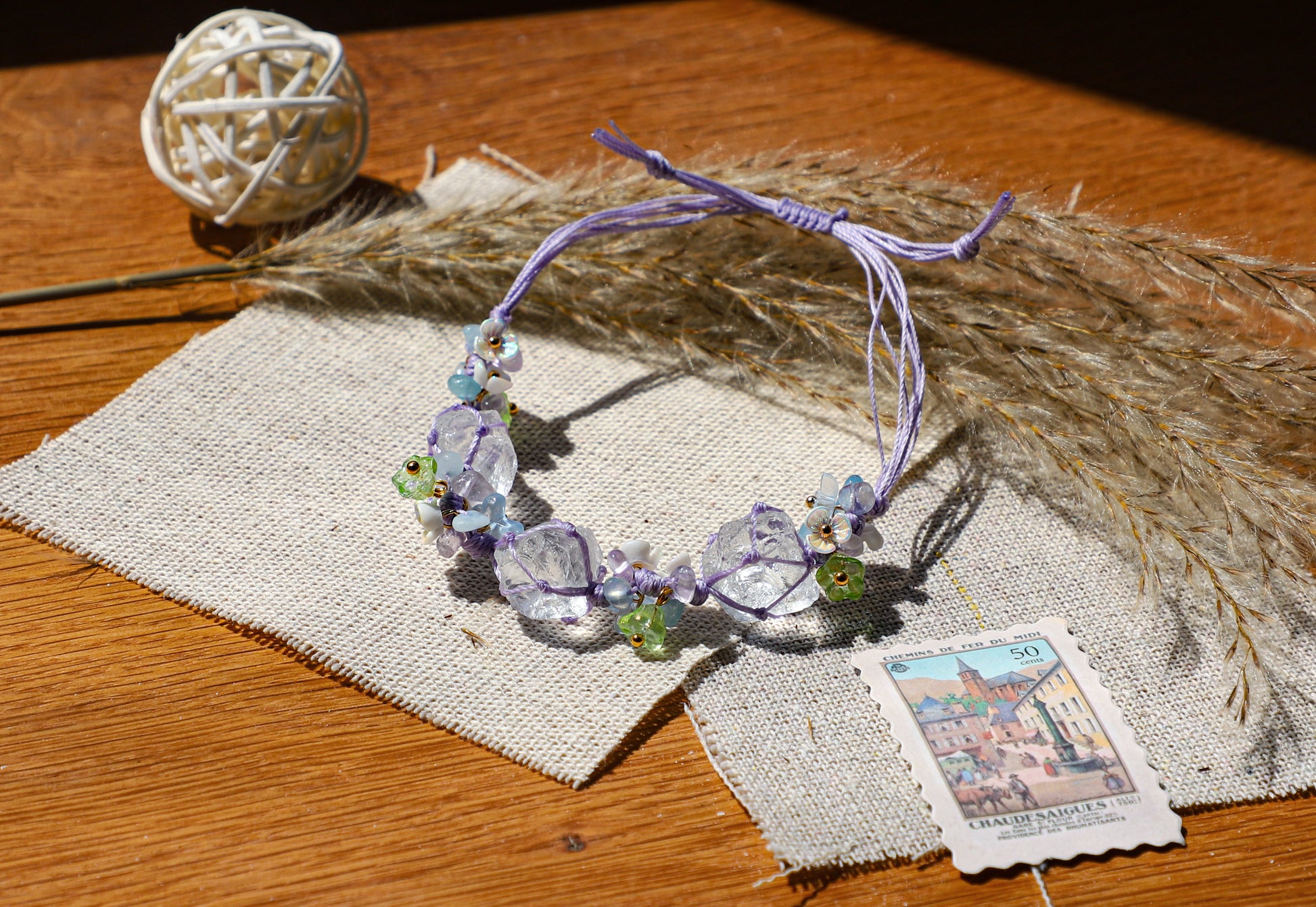 edoa Handmade Endless Summer Amethyst Bracelet