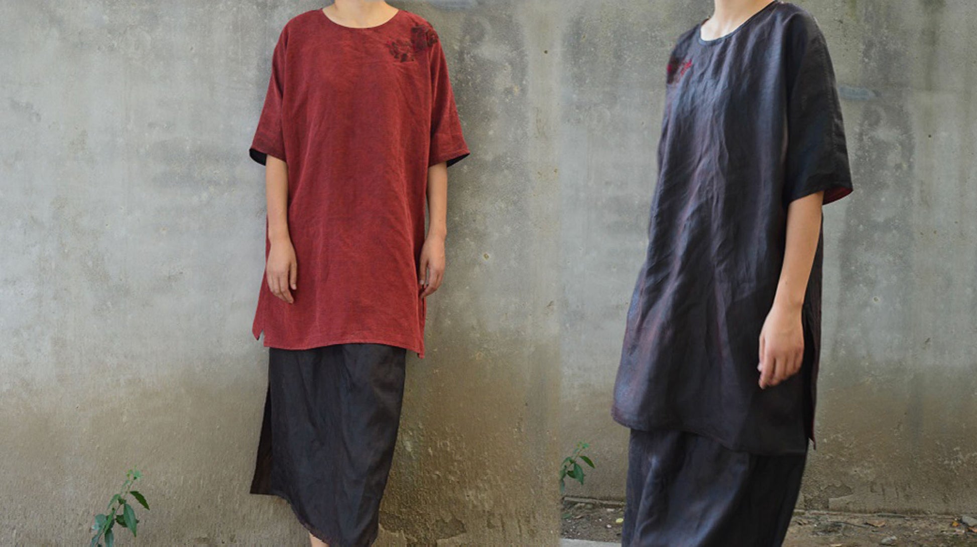 edoa Hand Embroidered Mud Silk Tunic