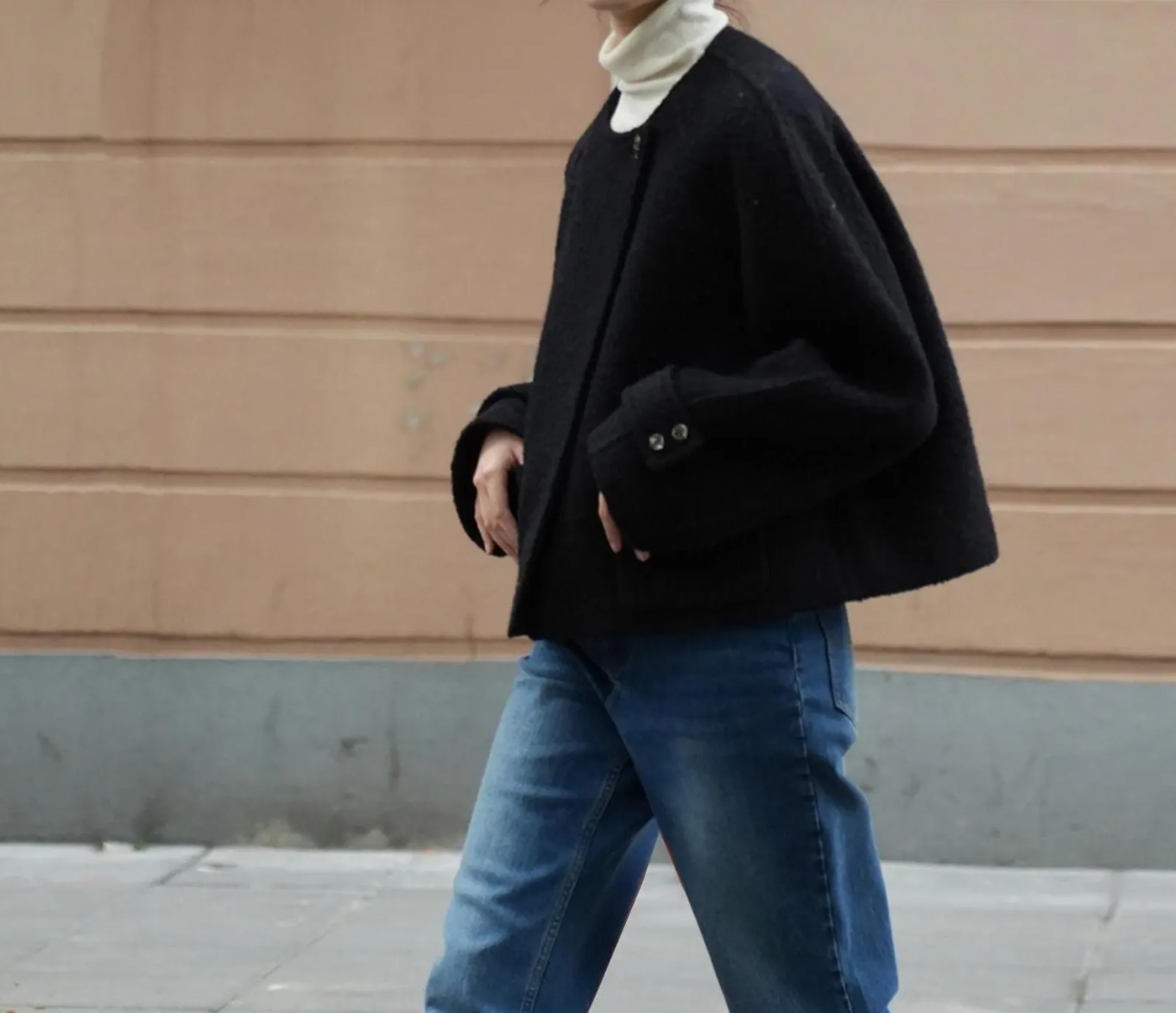 edoa Short Loop-yarns Wool Jacket