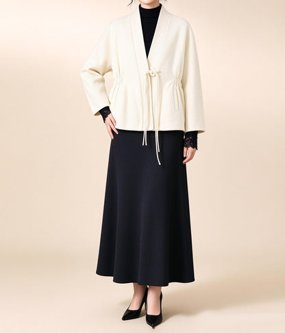 edoa Winter Boiled Wool Chinese Coat