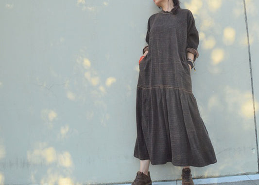 edoa Reverisible Mud Tussah Silk Mermaid Dress