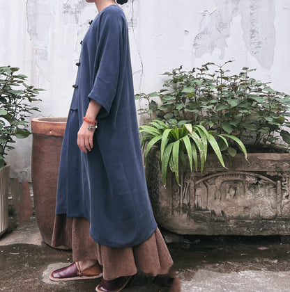 Heavy Weight Silk Charmeuse Chinese Coat co0213 N214