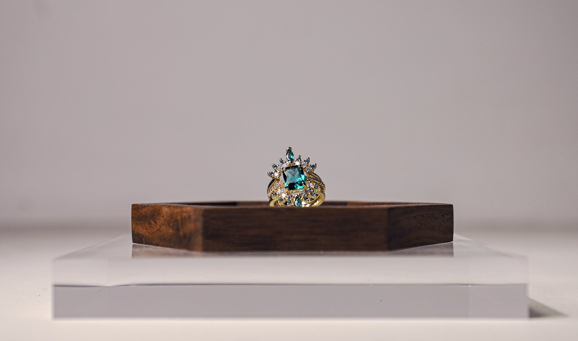 edoa Modern Art Deco Stack Geometric Nest Ring