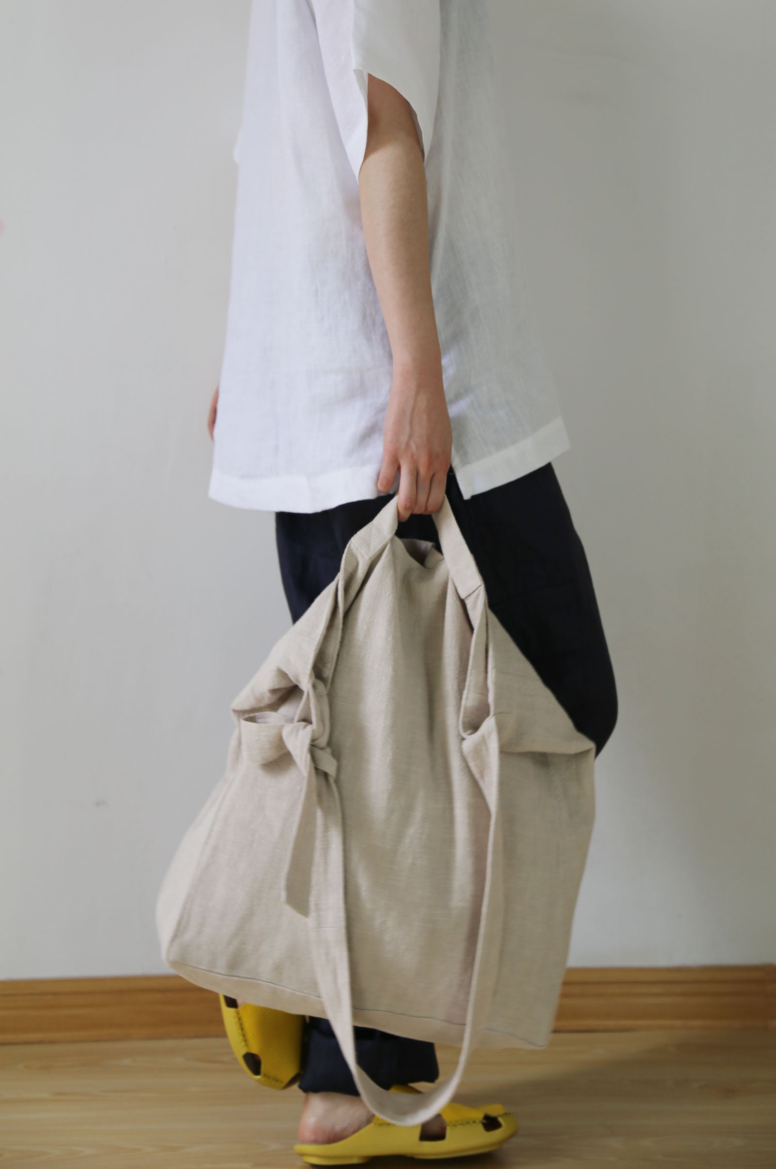 edoa Linen Cotton Blend 2 way Bag