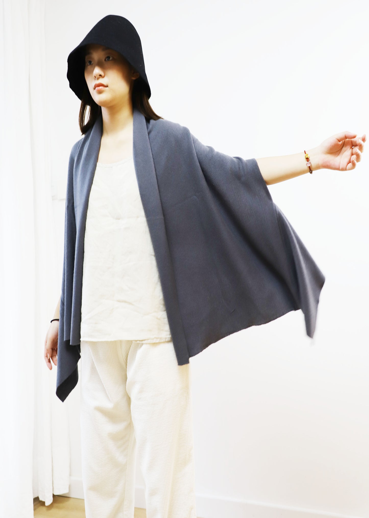 edoa Knit Wool Scarf Vest