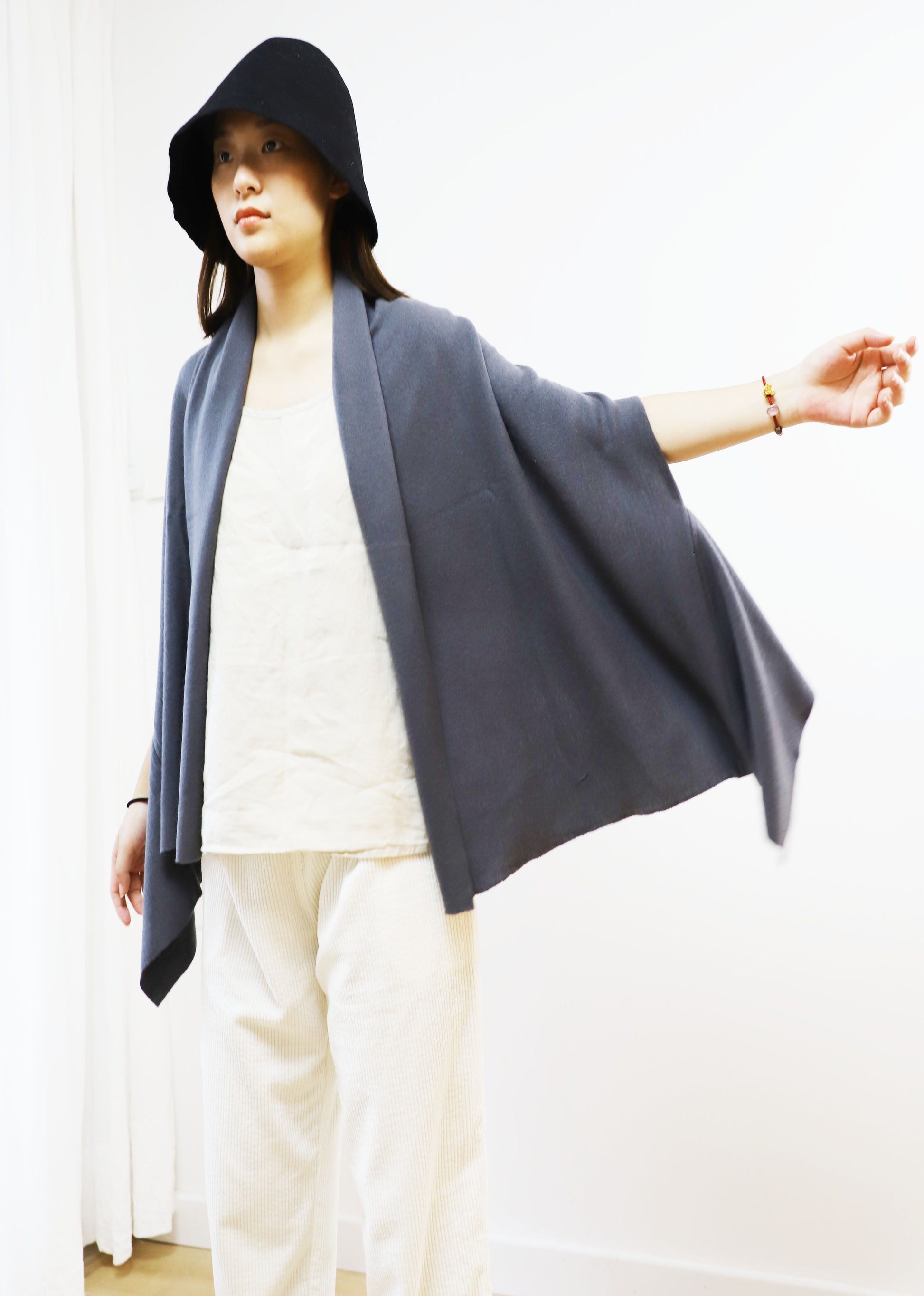 edoa Knit Wool Scarf Vest