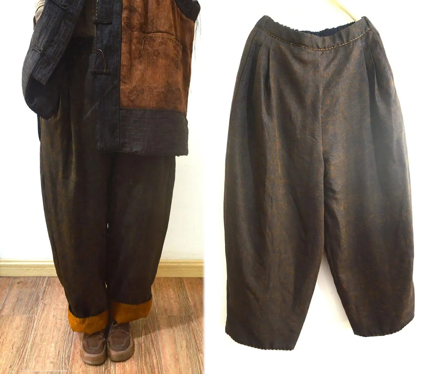 Mud Silk Padded Pants pa0121 X310