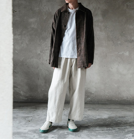 edoa Mud Tussah Silk Work Jacket