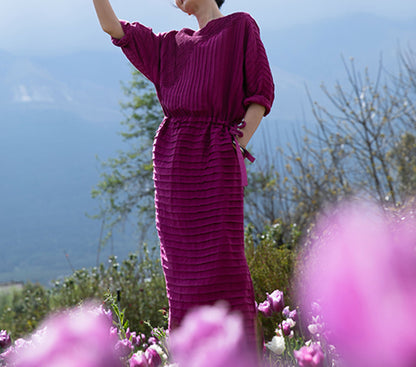 edoa Hand-pintucked Linen Dress