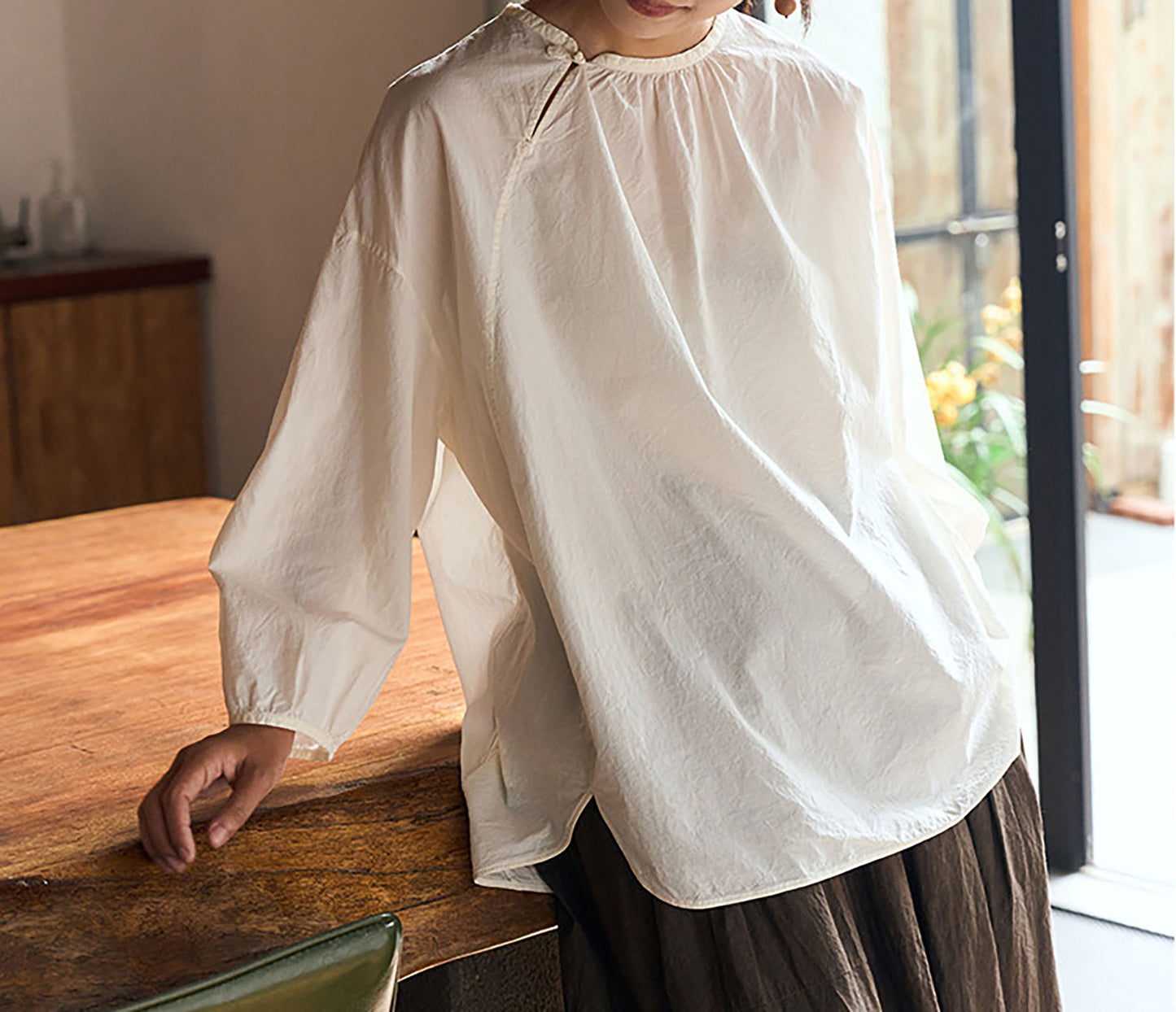 edoa High Density Japanese Cotton Poplin Pullover Shirt