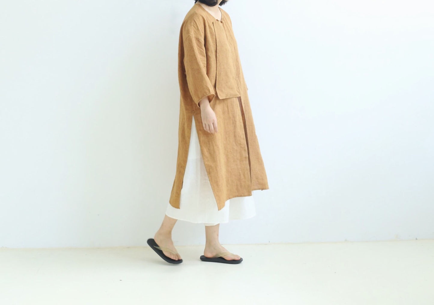 edoa Loose High Count Linen Cheomgsam 