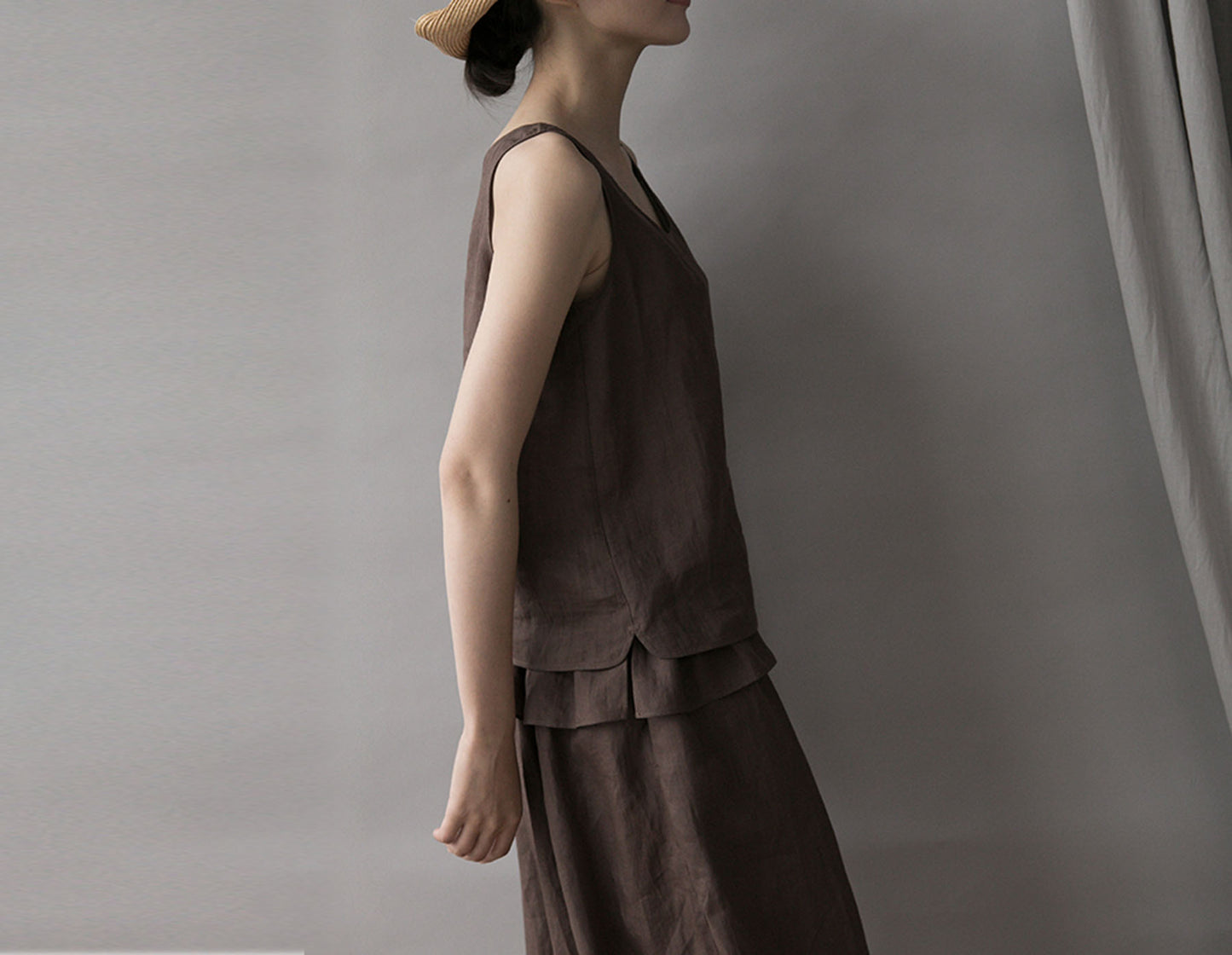 edoa Thin Ramie Tank Top