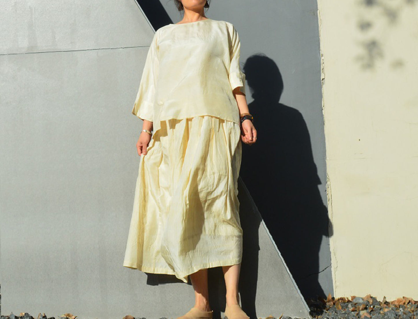 edoa Tussah Silk Top 