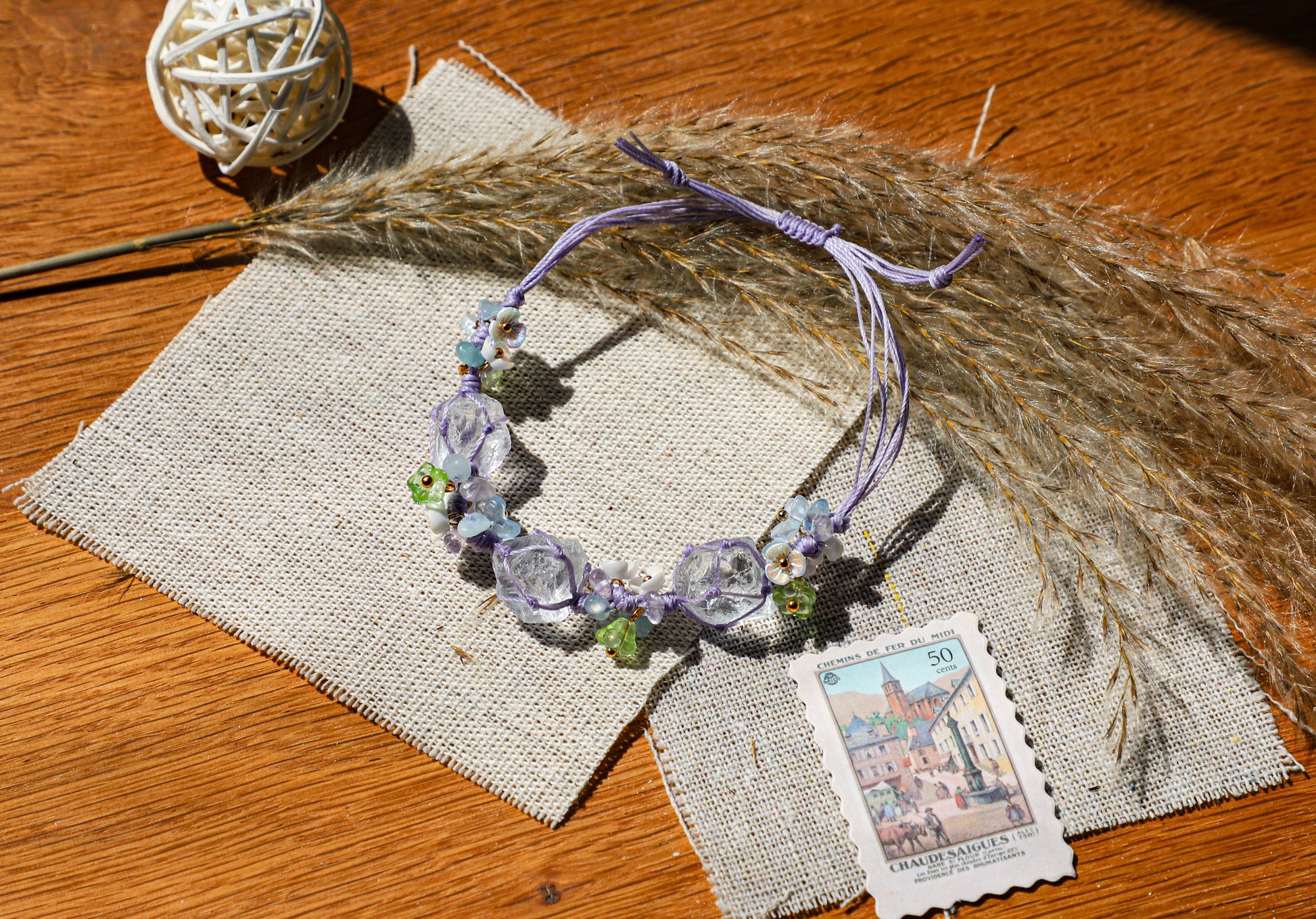 edoa Handmade Endless Summer Amethyst Bracelet