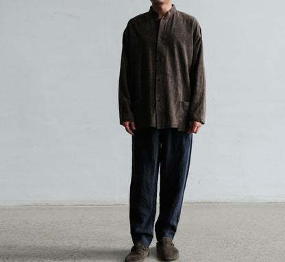 edoa Mud Tussah Silk Chinese Cheongsam Shirt 