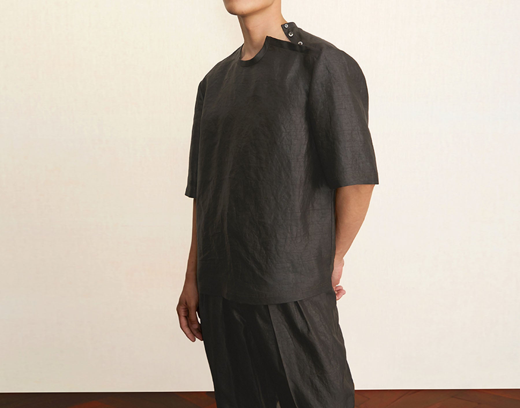 edoa Chinese Mud Silk Shirt 