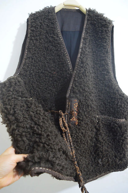 Teddy Wool Bouclé Vest to0165 X305