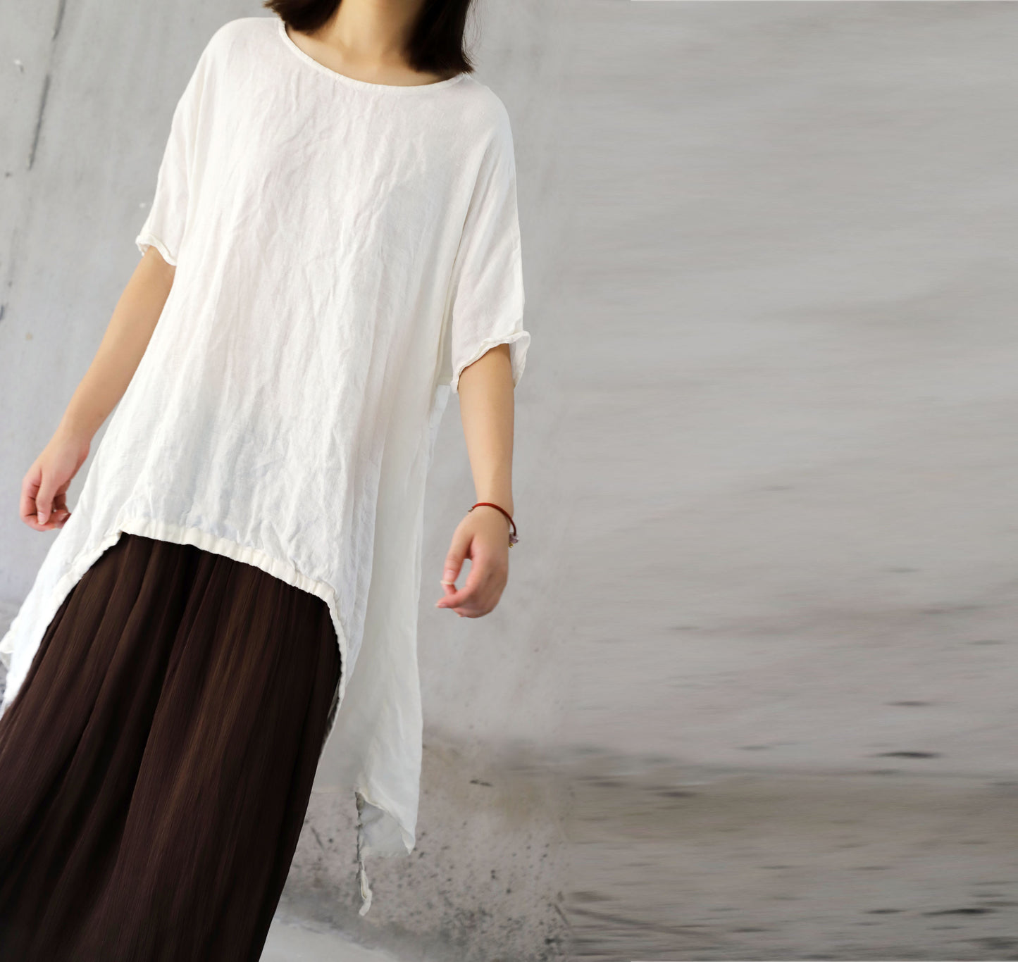 edoa Oversized Linen Tunic