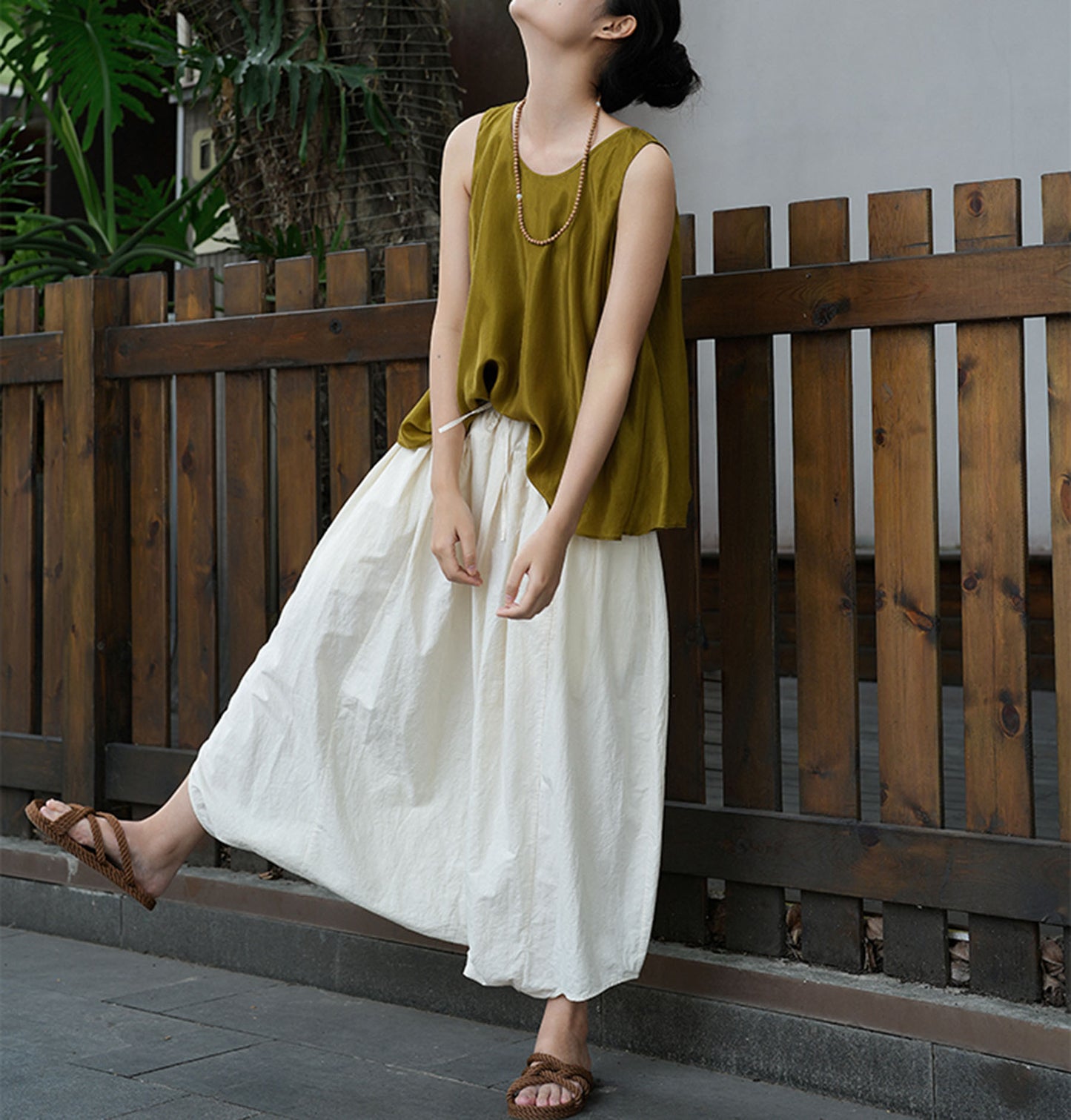 edoa Asymmetric Harem Pants 