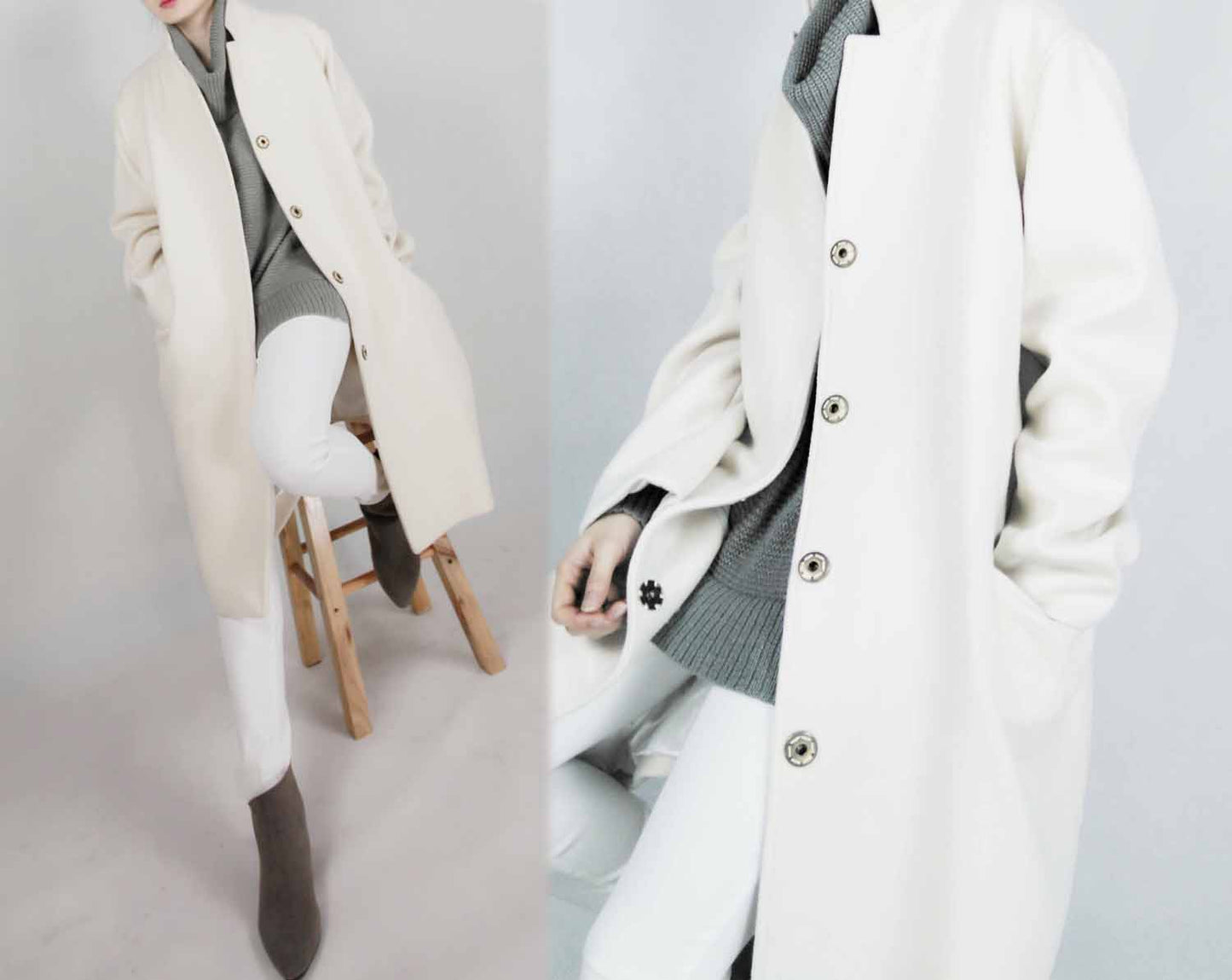 Winter Merino Wool Coat co0126 313